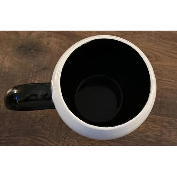 Holiday Home Halloween Skeleton Face Character Spooky 20 Oz Mug Black & White - Picture 6 of 6